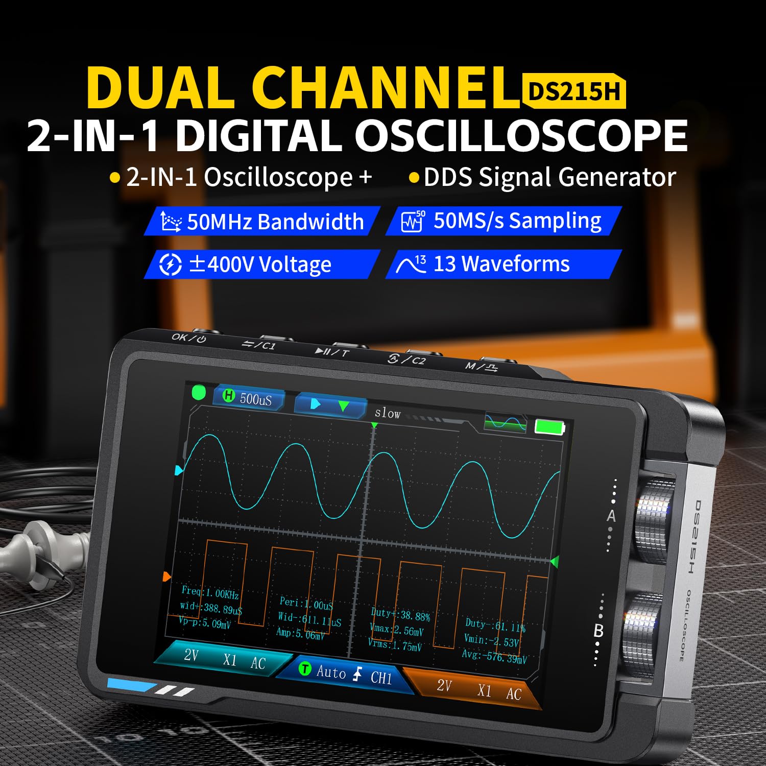 FNIRSI DS215H Digital Oscillos - Fnirsi Digital Oscilloscope Handheld 评论和价格