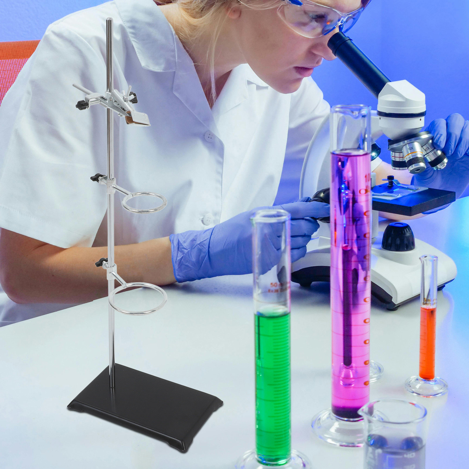Laboratory Ring Stand Iron Sta - Lab Equipment 评论和价格