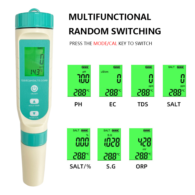 2023 Newest 7 in 1 PH / TDS /  - Ph Meter Digital Water Tester 评论和价格