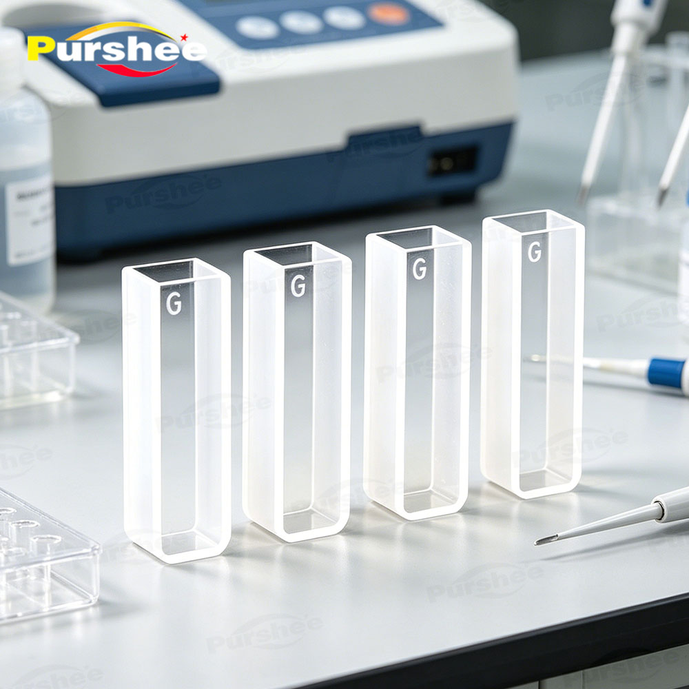 4 PCS Glass Cuvettes Cells 1/2 - Lab Equipment 评论和价格