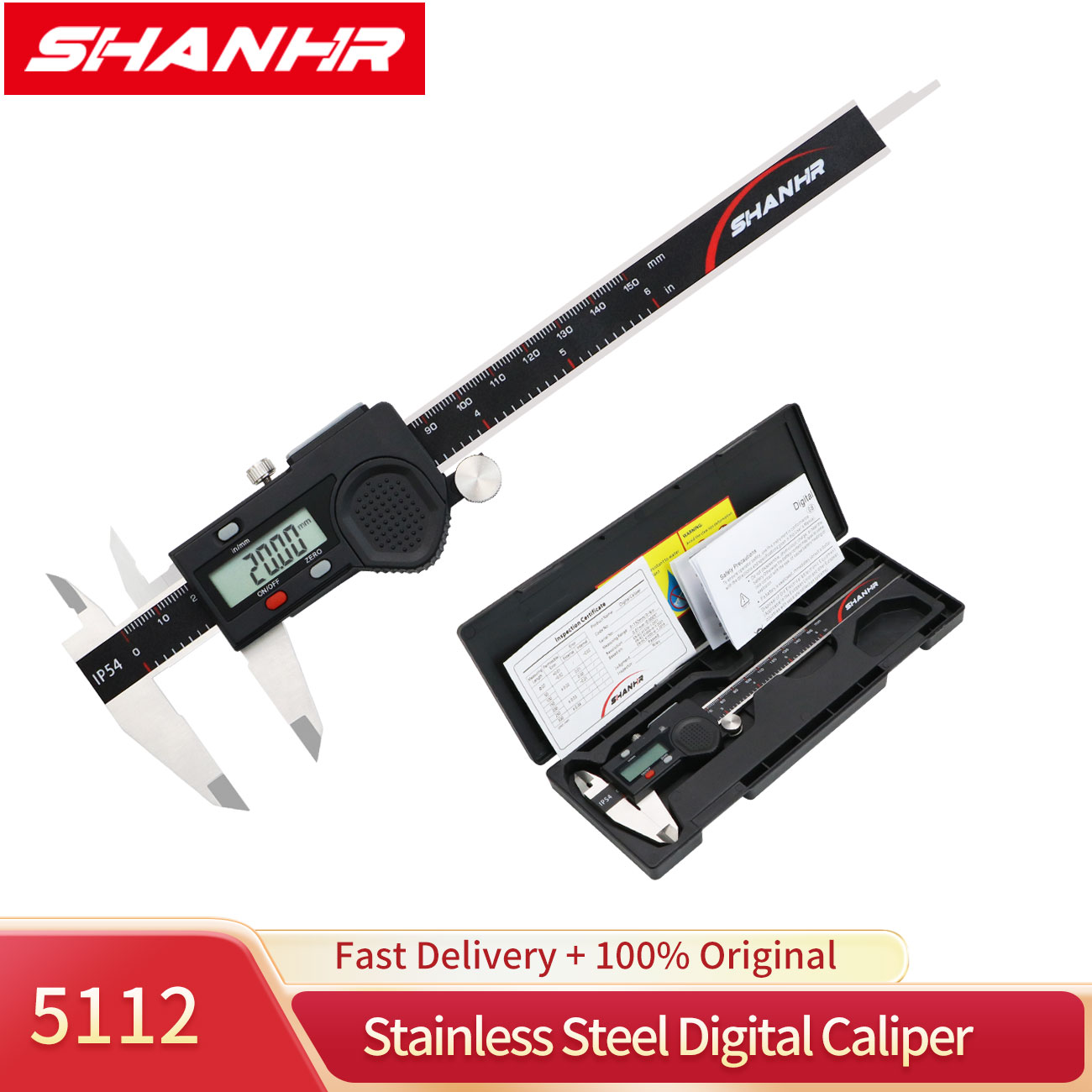 SHANHR Electronic Vernier Cali - Digital Caliper 150Mm Stainless Steel 评论和价格