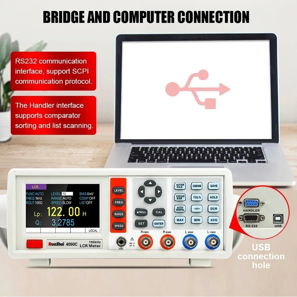 Digital LCR Meter Desktop Capa - Test Instruments 评论和价格